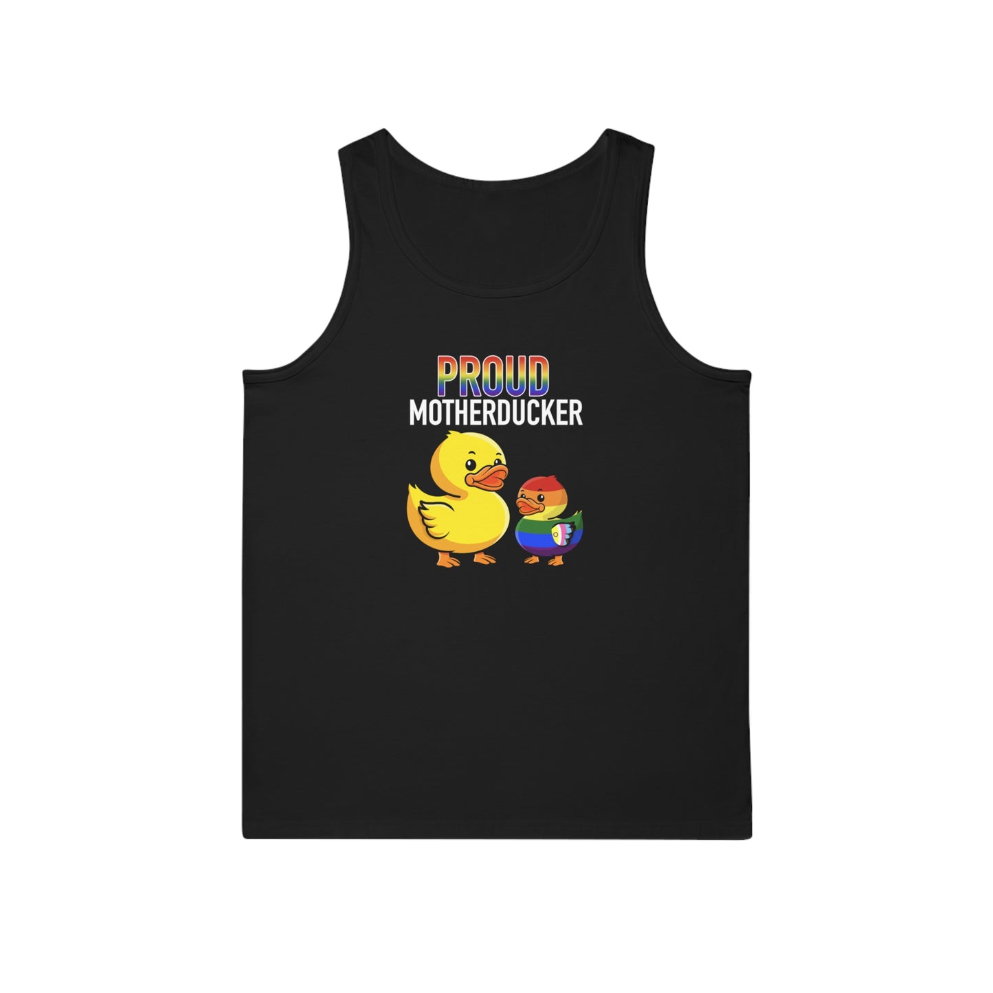 Proud Motherducker Tank Top, LGBTQ+ Pride Apparel, Funny Summer Style, Unisex Graphic Tee